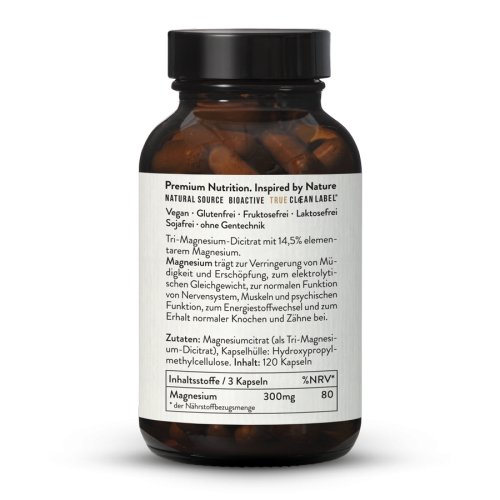 Sunday Natural Products  Magnesium CitratKapseln100mg