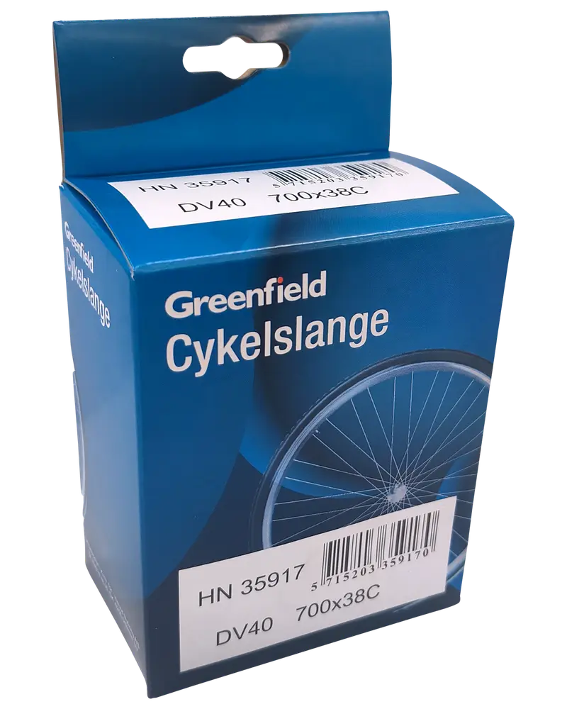 Greenfield Cykelslange DV40 700x38C
