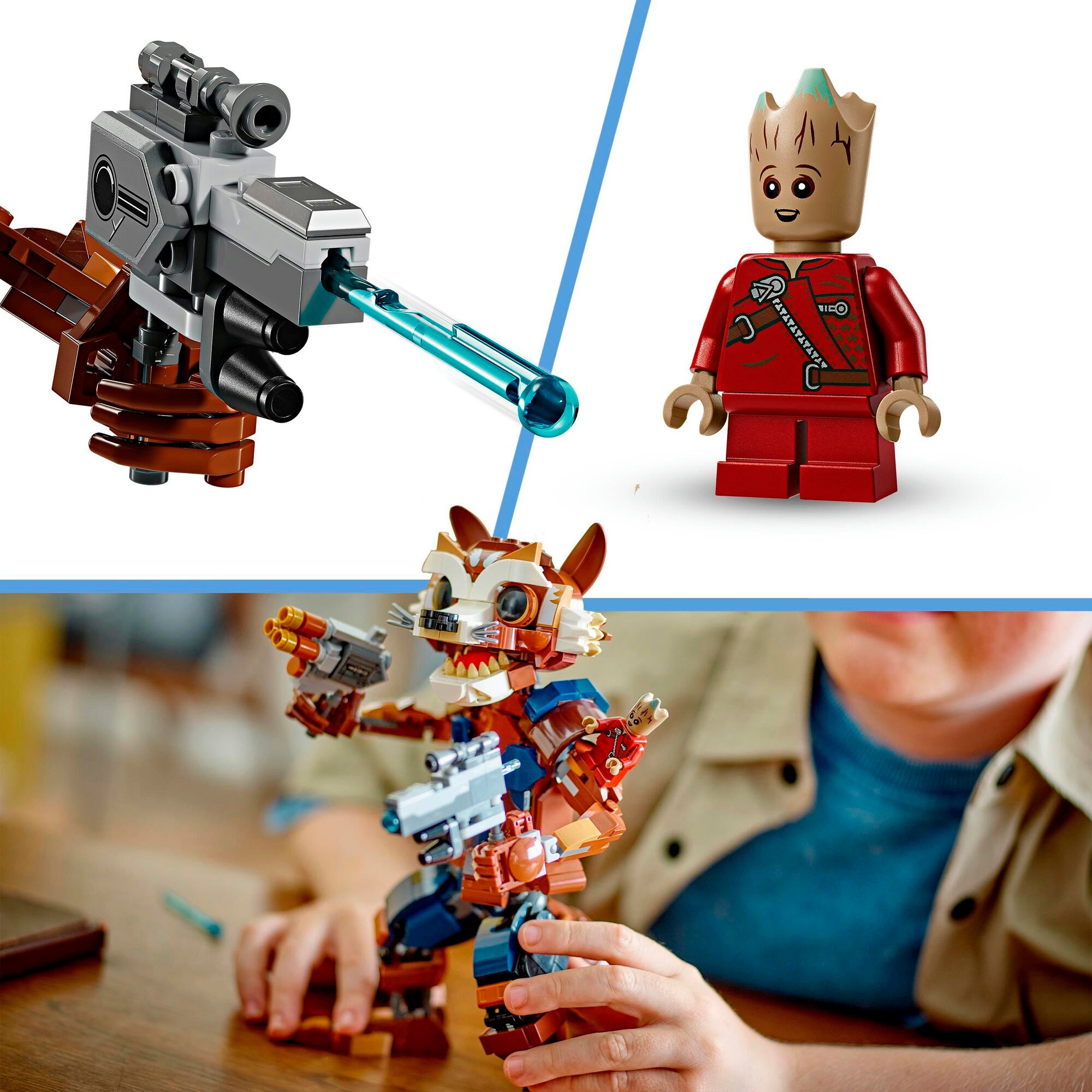 LEGO Konstruktionsspielzeug Marvel Super Heroes Rocket & Baby Groot