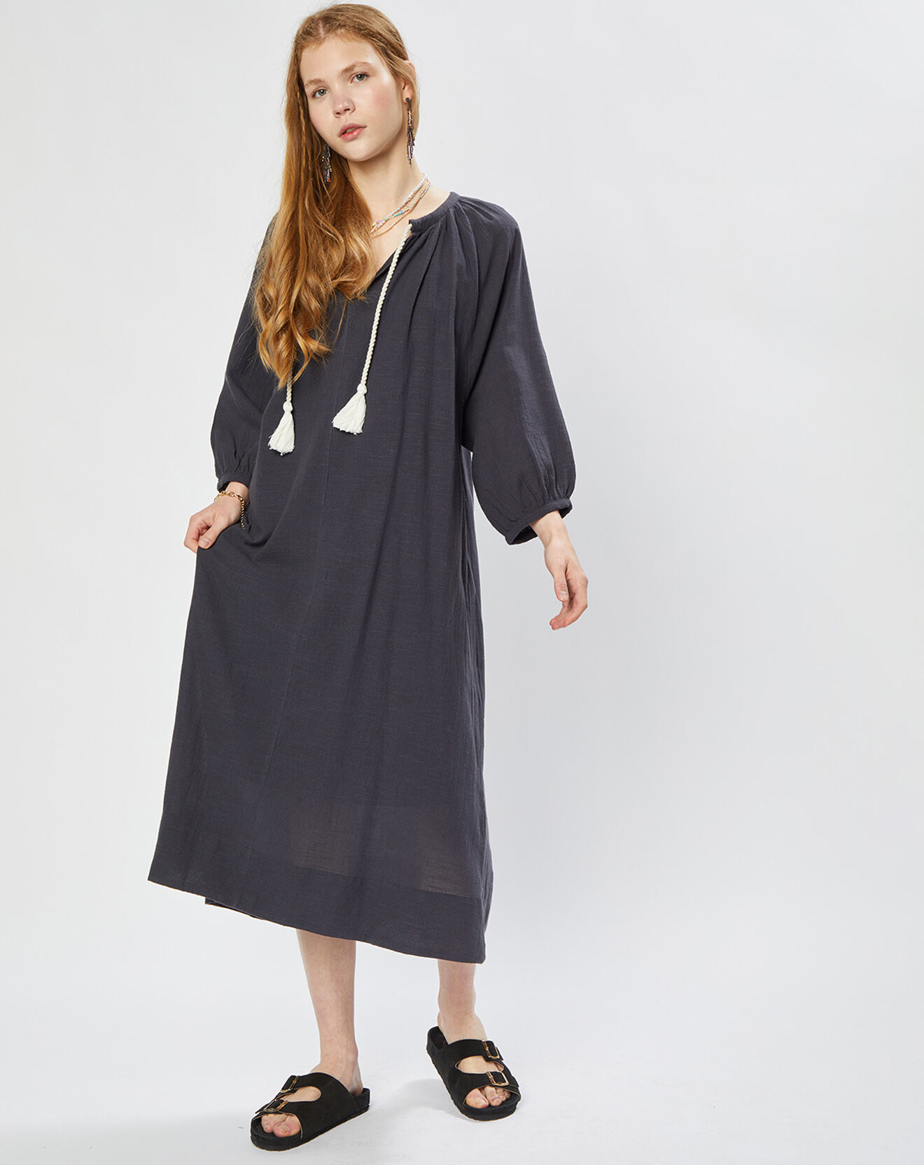 Stella Forest Robe midi Cleo carbone