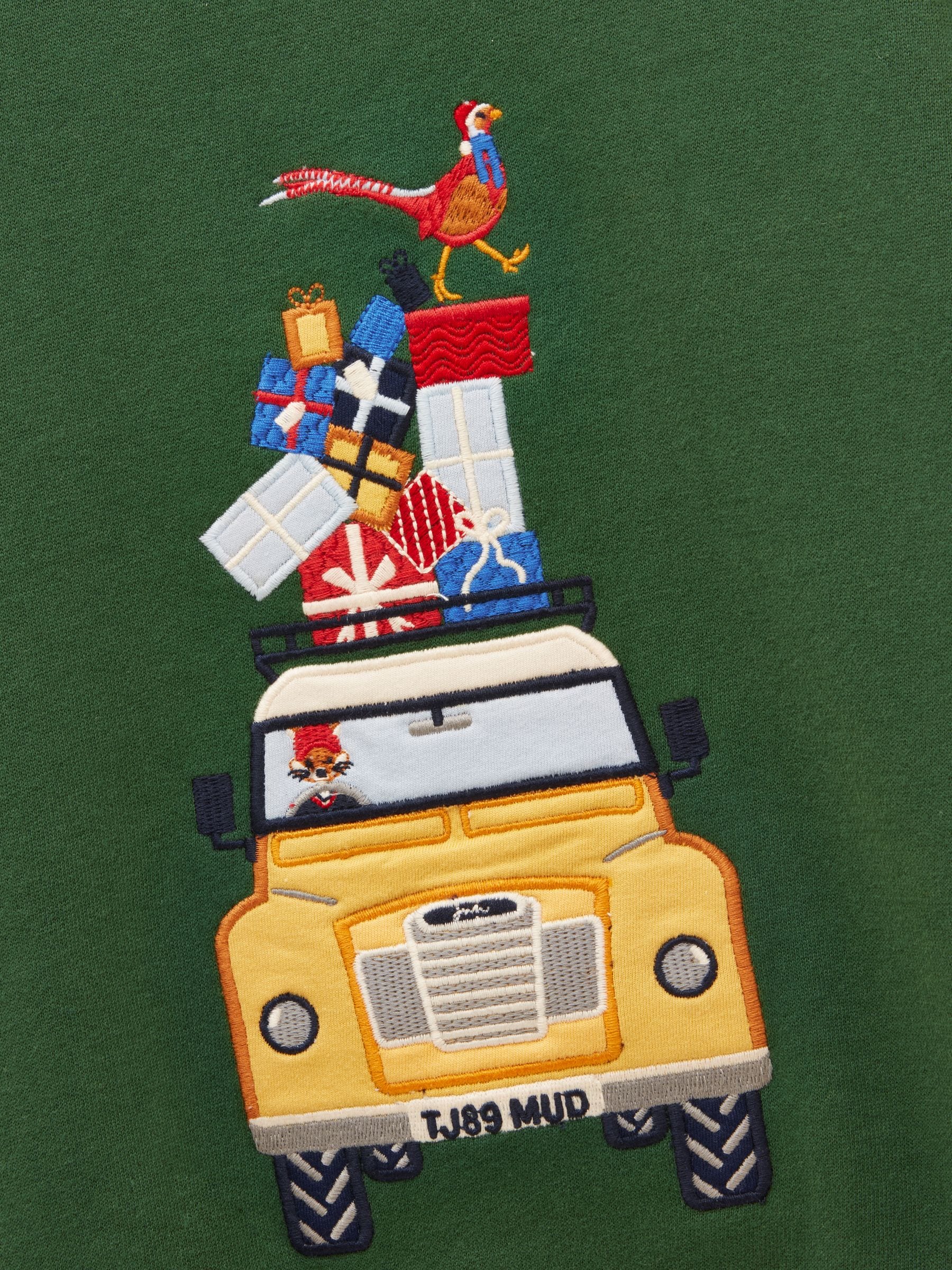 Donkergroen - Joules Boys' Applique Sweatshirt