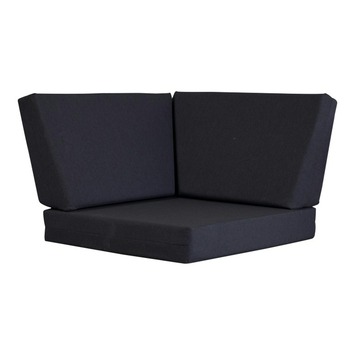 Kussenset Hoek Antraciet 2 rug- & 1 zitkussen
