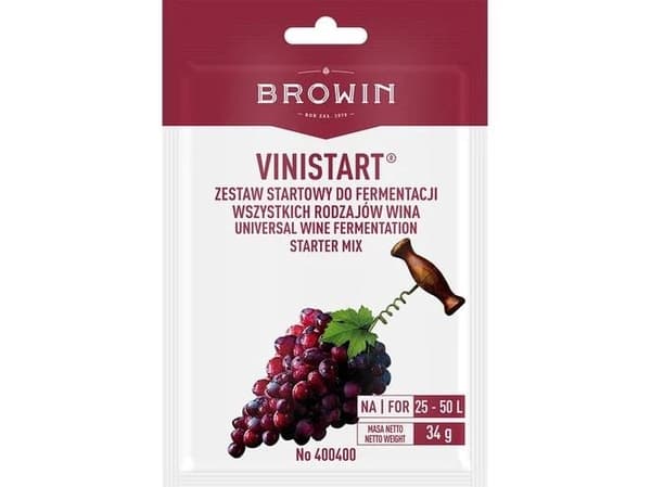 Browin Starter Vinistart Vin Fermentering 34G