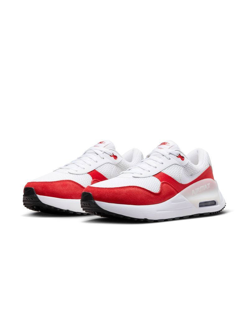 Chaussures Nike Air Max SYSTM Blanc & Rouge pour homme
