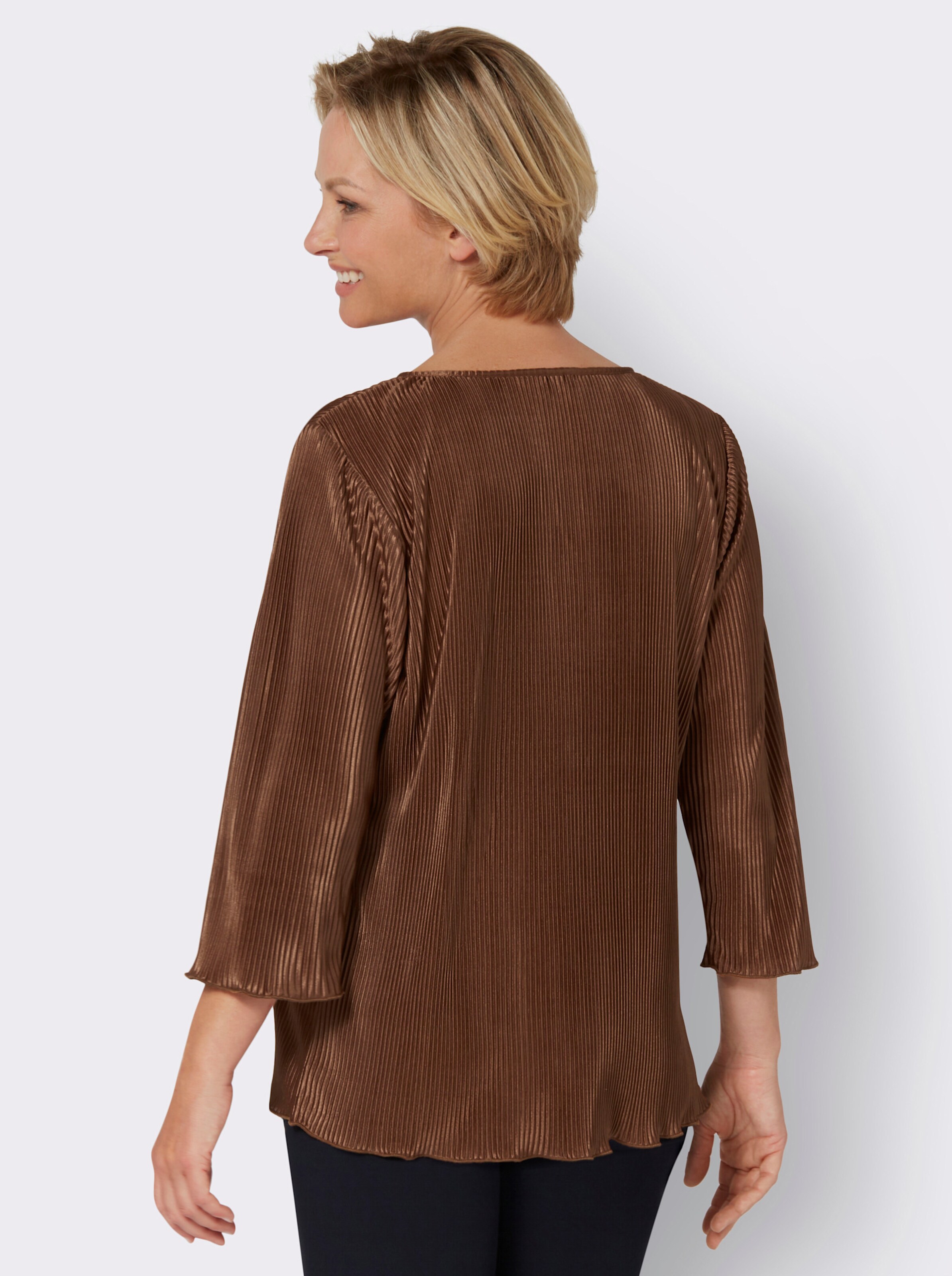 Plissee-Shirt