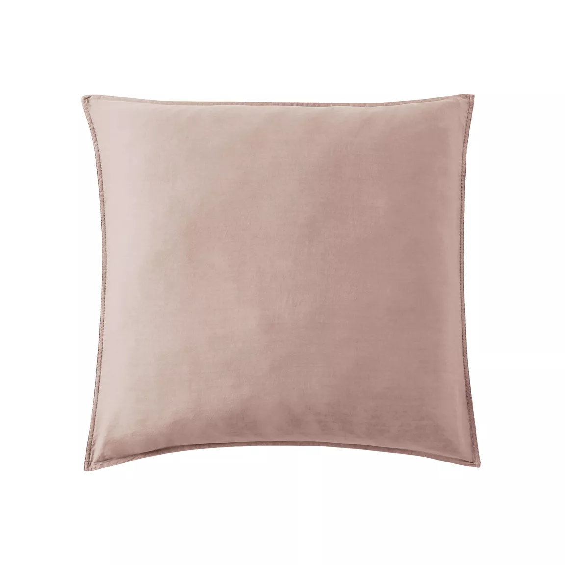 Taie d'oreiller carrée lyocell Tencel™ lavé (63 x 63 cm) Olivia Rose blush