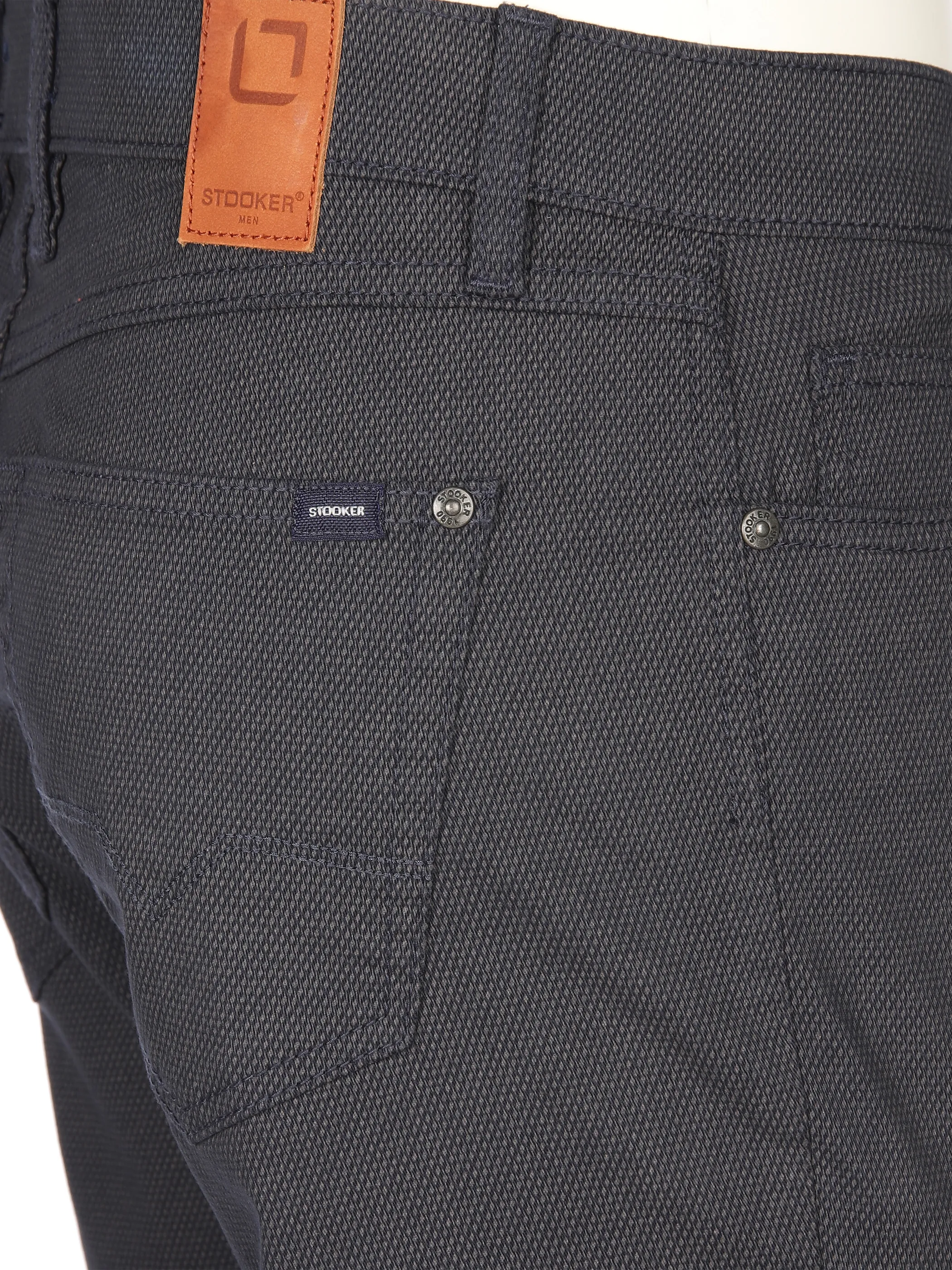 Herren Hose in melierter Optik