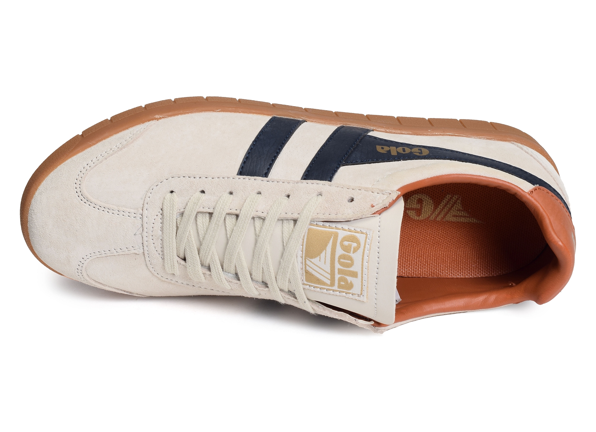 Hurricane suede trainers blanc marine