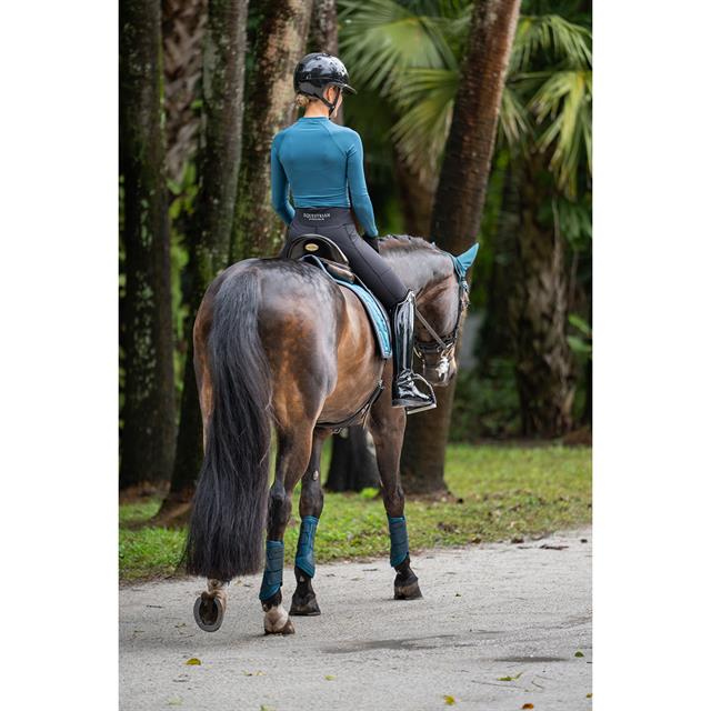Shirt Equestrian Stockholm Dynamic Teal Blue Blauw