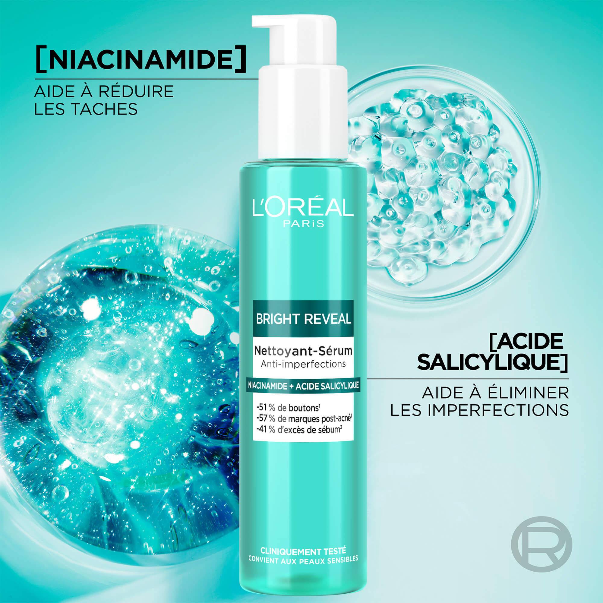 Nettoyant-Sérum Anti-Imperfections - L'Oréal Paris Bright Reveal