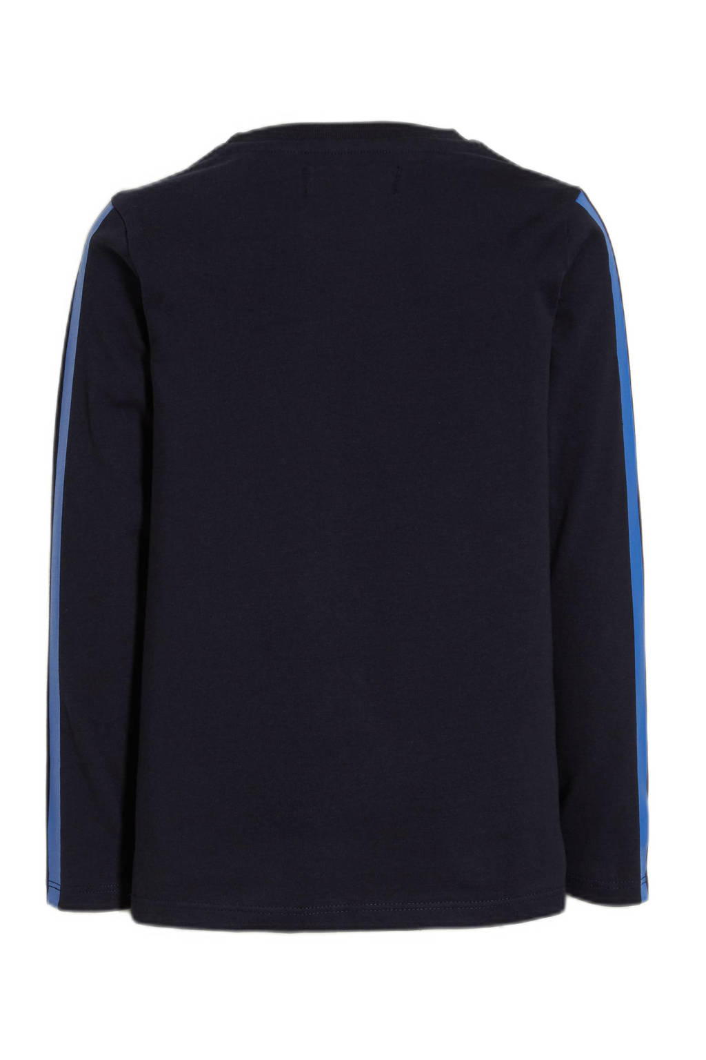 Orange Stars longsleeve Niel met tekstopdruk donkerblauw