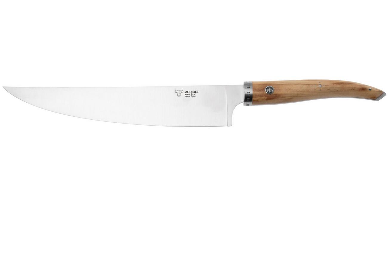 Laguiole en Aubrac Gourmet CGO25OLI olijfhout, koksmes, 25 cm