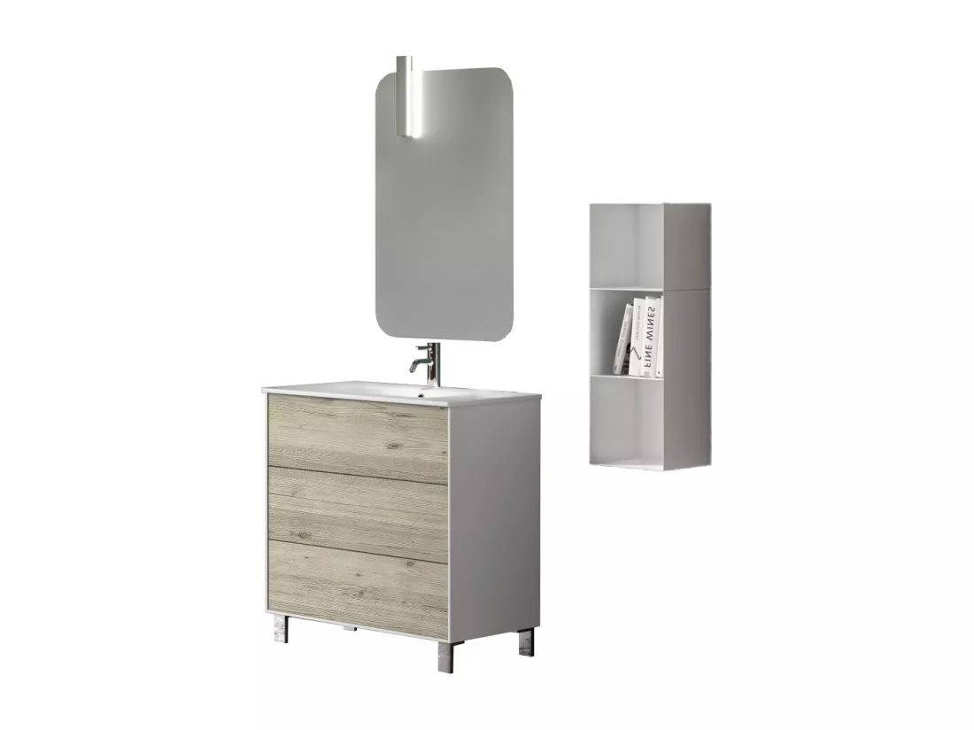 Ensemble de salle de bain 4 pièces IGEA pin arctique