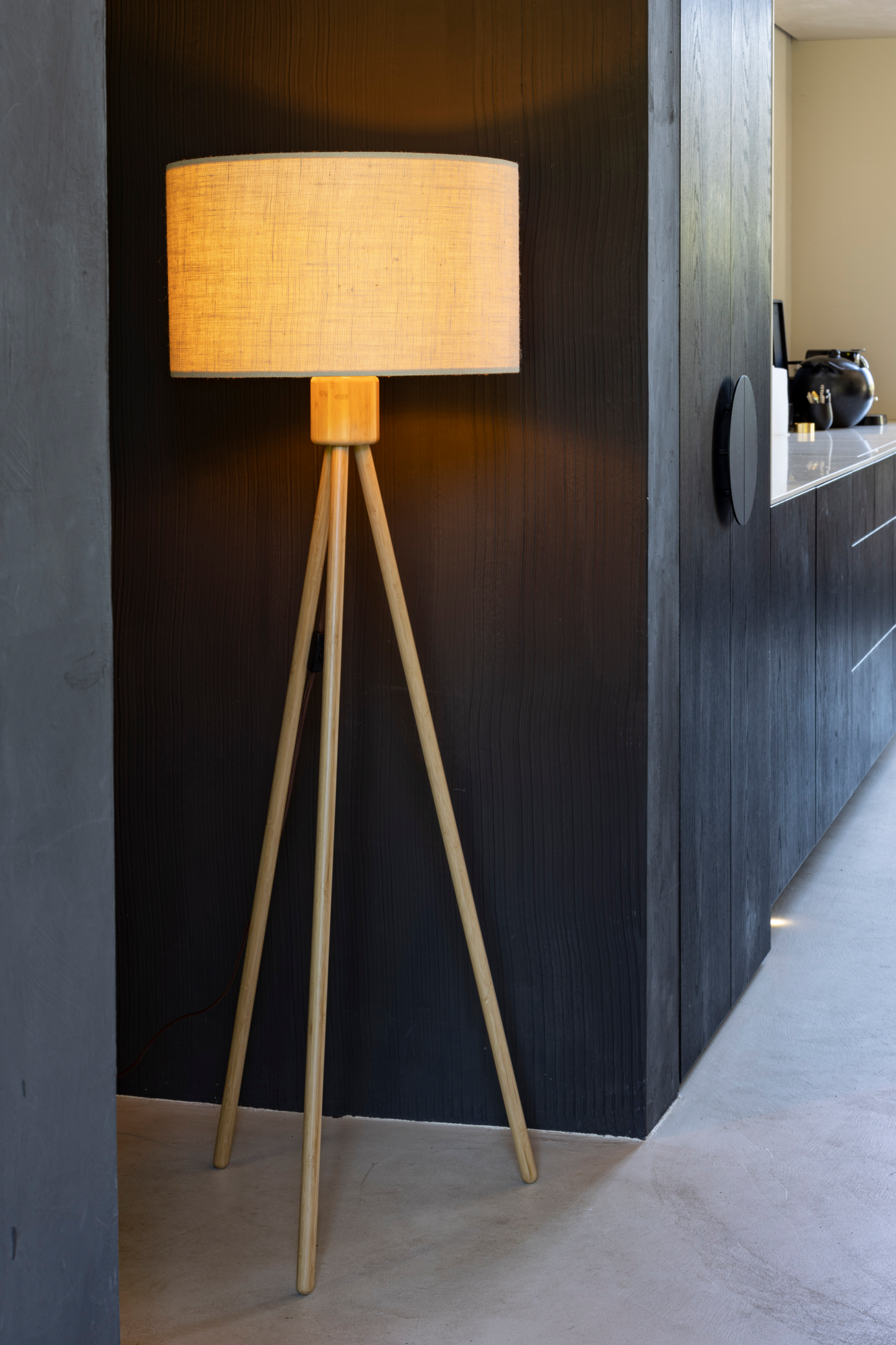 Vloerlamp FAN BAMBOO
