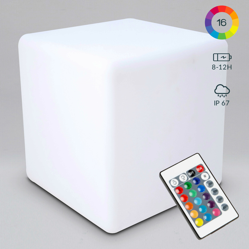 Cube led polyéthylène blanc