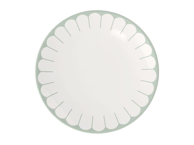 Villeroy & Boch Speiseteller Fleur 6 Stück, Grün Hochwertiger Teller