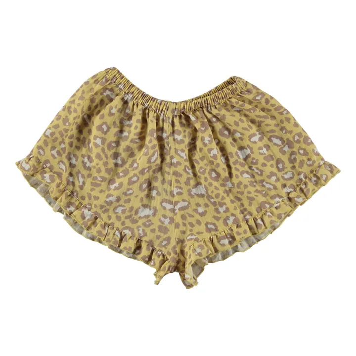 Tocoto Vintage Short Léopard | Jaune