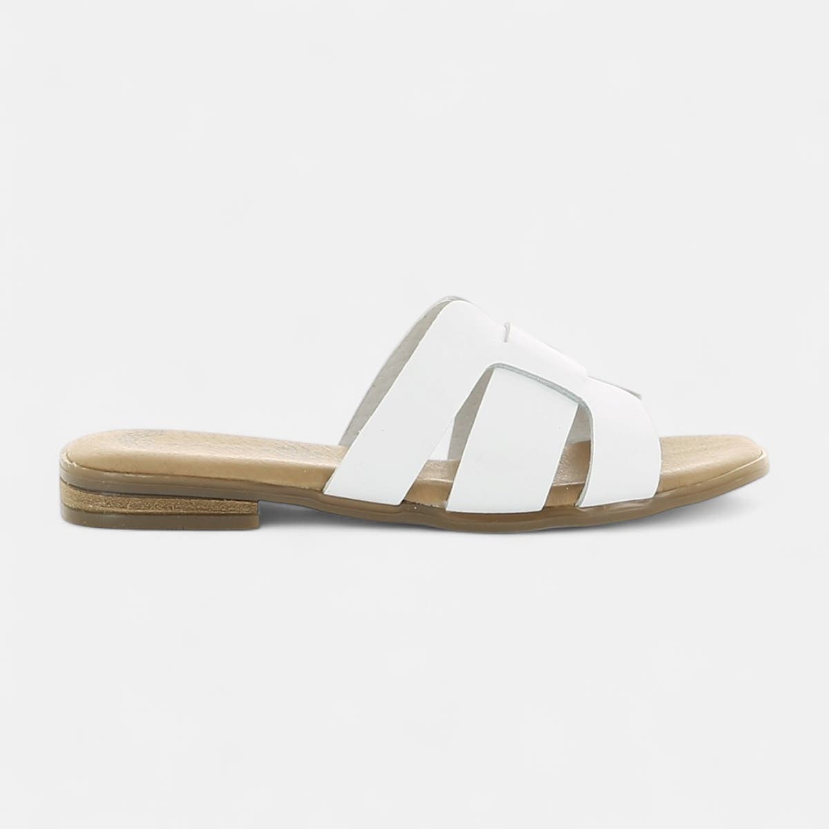 Mules Femme en cuir blanc