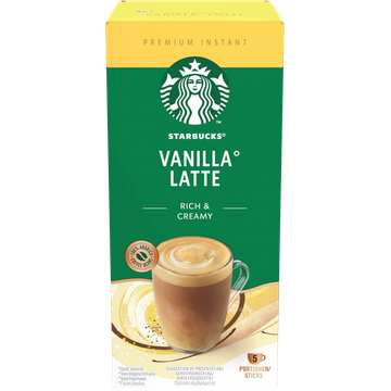 Starbucks Vanillesmaak Latte 5 stuks