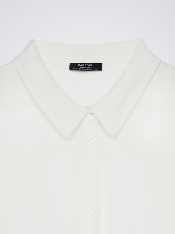 Camisa de manga curta com botões - Off-White