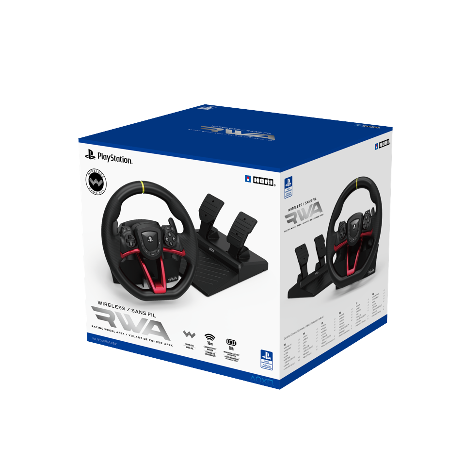 HORI Wireless Racing Wheel Apex for Playstation 5, PlayStation 4 and PC