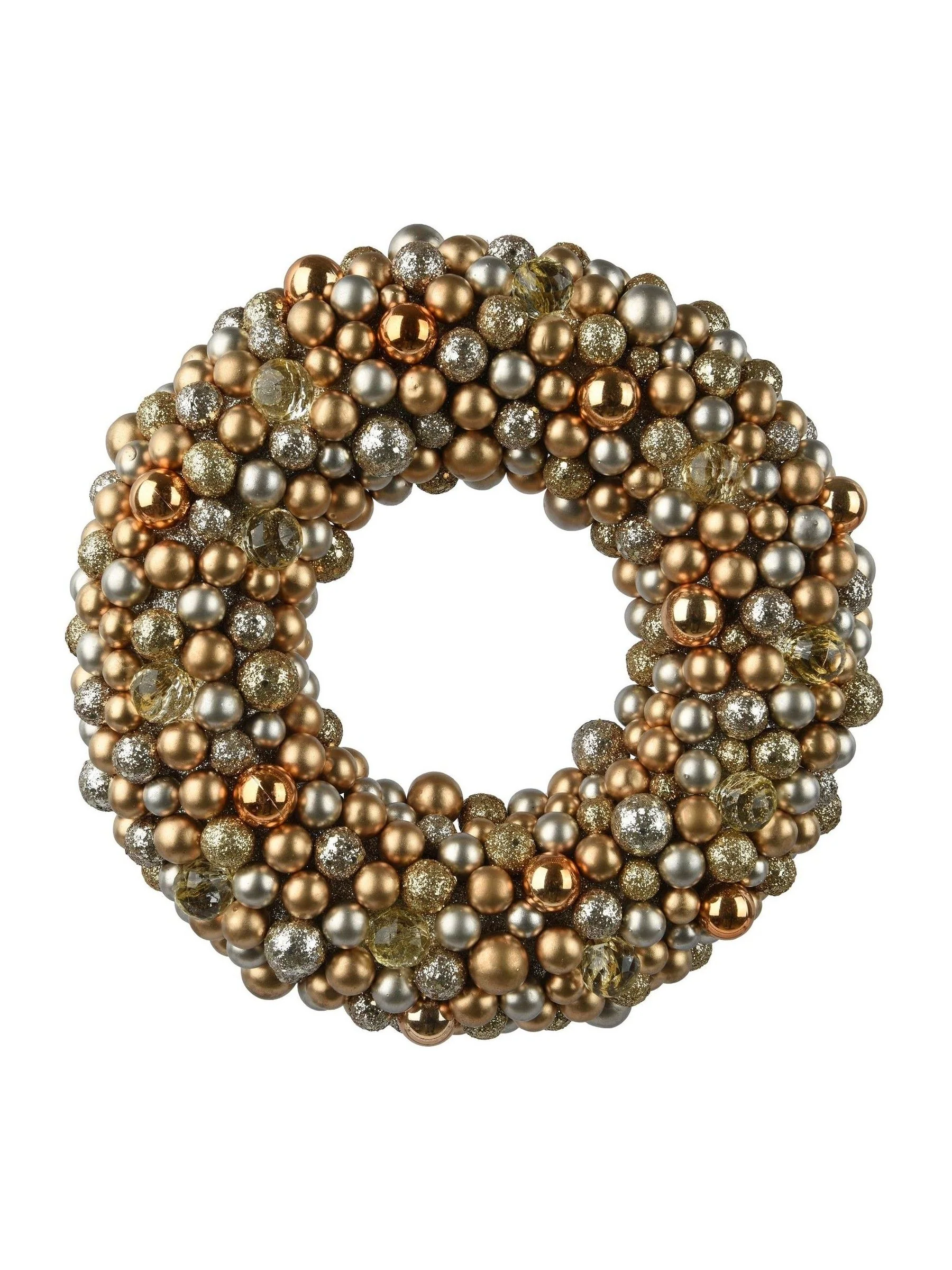 Decoris 33cm onbreekbare mini-kerstbal-Kerstmis krans