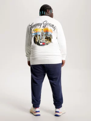 Moletom Plus com gola redonda e logo