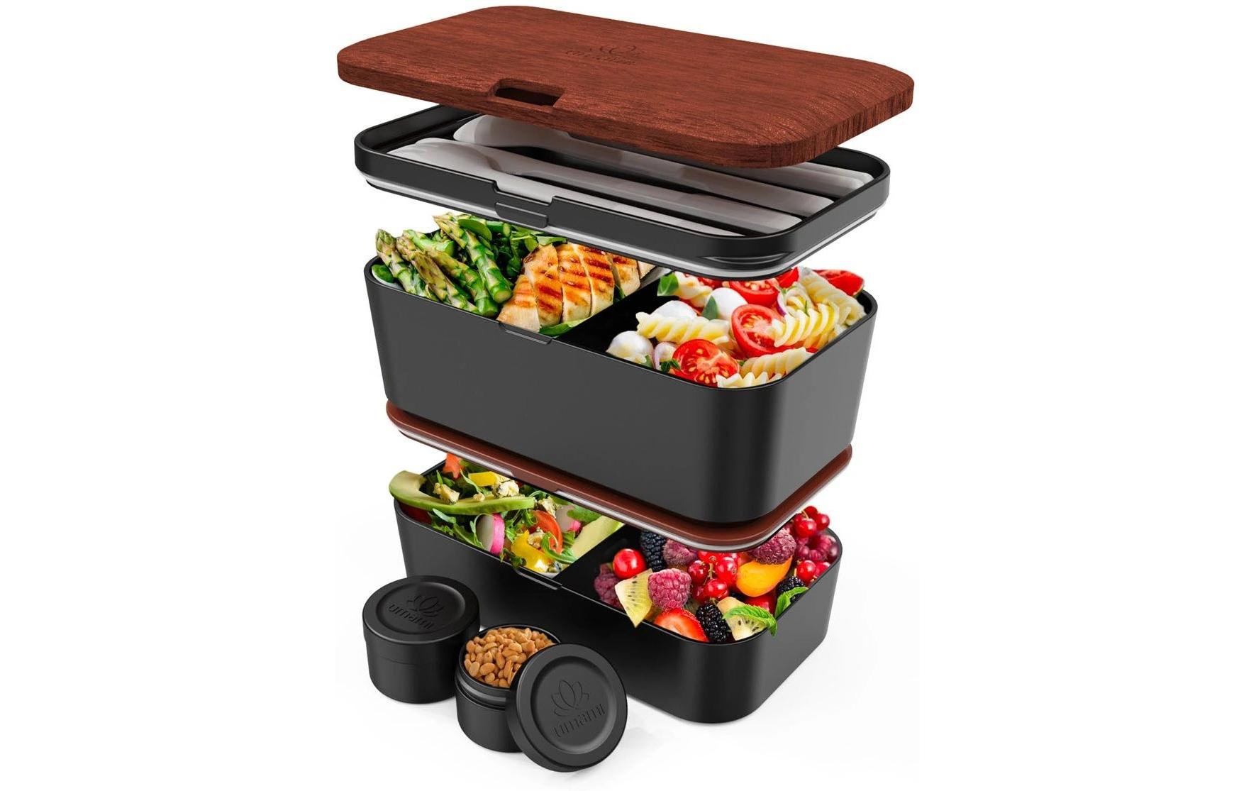 Lunchbox Nestable L Sapele BlackPraktische und nachhaltige Lunchbox
