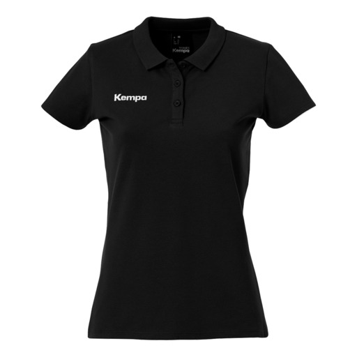 Camisa polo preta feminina Kempa