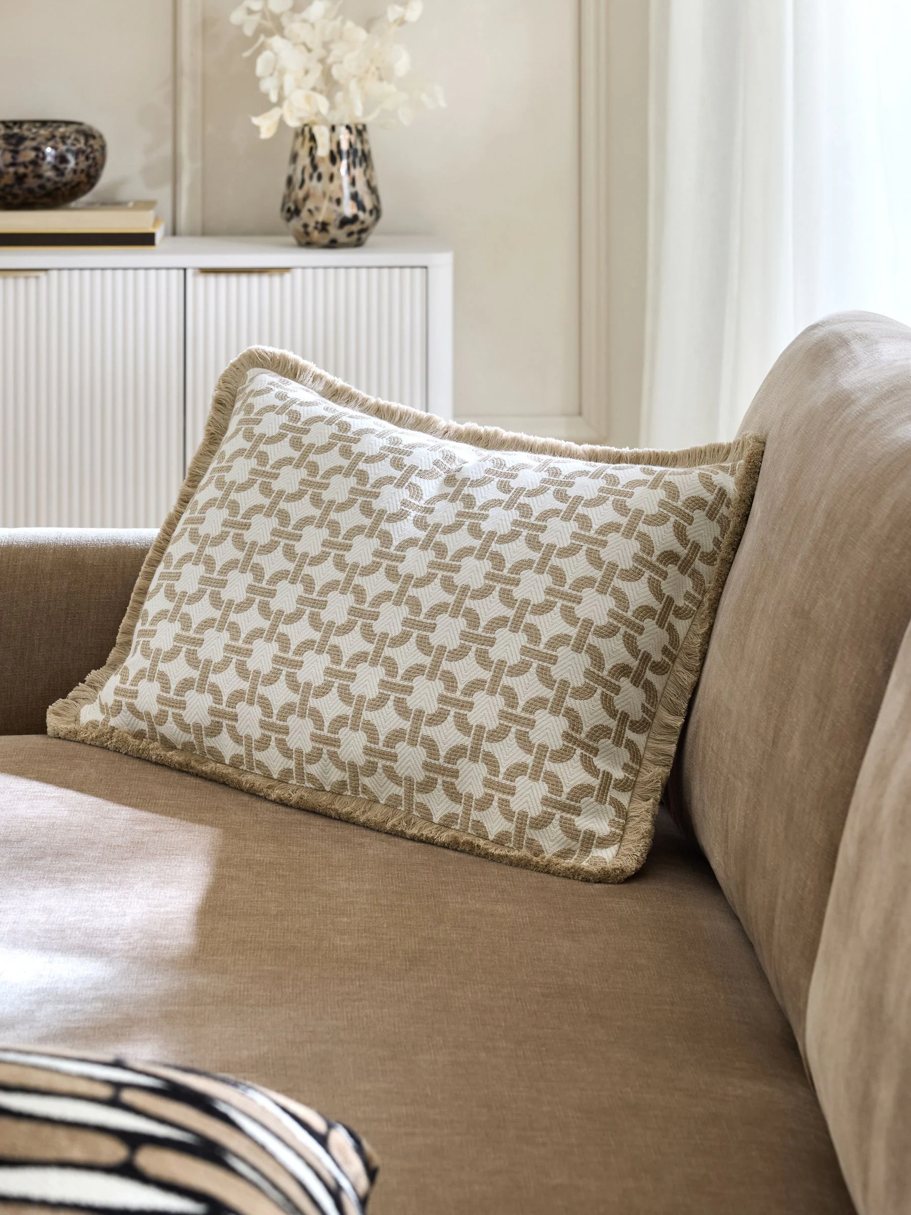 Geo Fringe Cushion