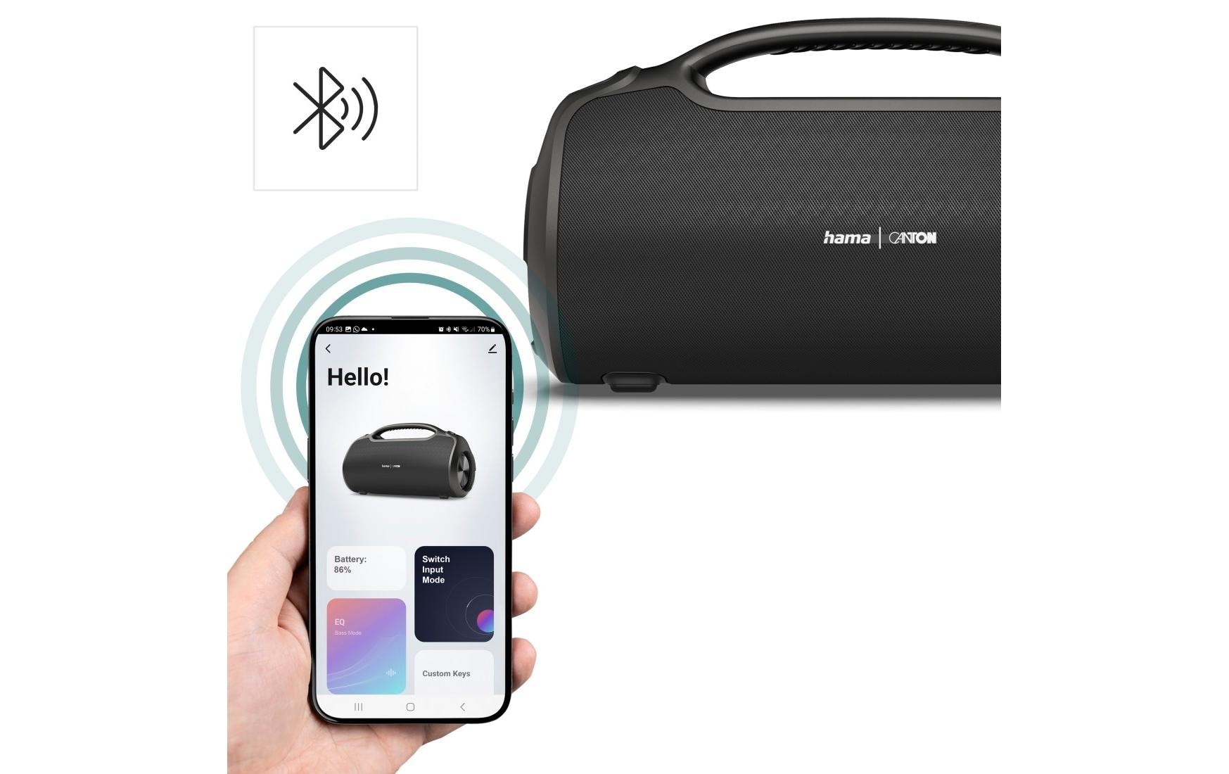 Bluetooth-Lautsprecher »UltiMate Pro« (Bluetooth App-Steuerung | Equalizer | Powerbank )