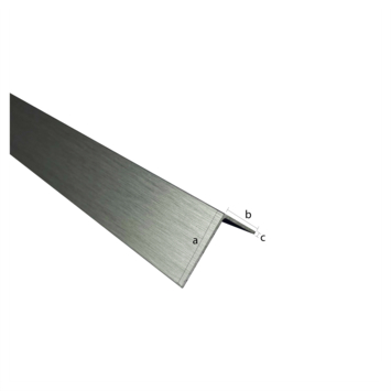 Hoekprofiel aluminium titanium 30x30x1x2600mm