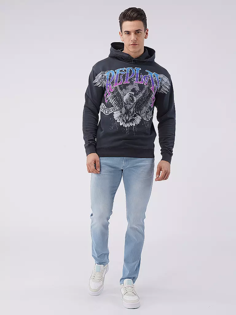 REPLAY Kapuzensweater - Hoodie  schwarz