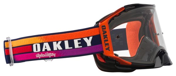 Masque Oakley Airbrake MX x Troy Lee Designs Navy Sunrise / Clear / Ref : OO7046-G5