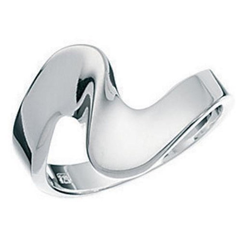 Bague vague en argent 925/1000