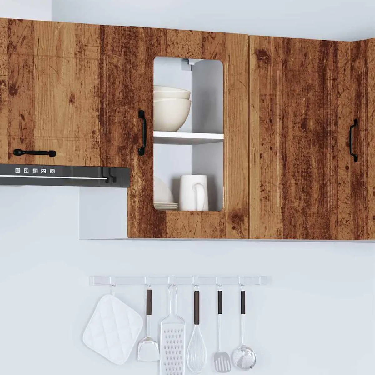 vidaXL Armoire murale cuisine Kalmar - Vieux bois