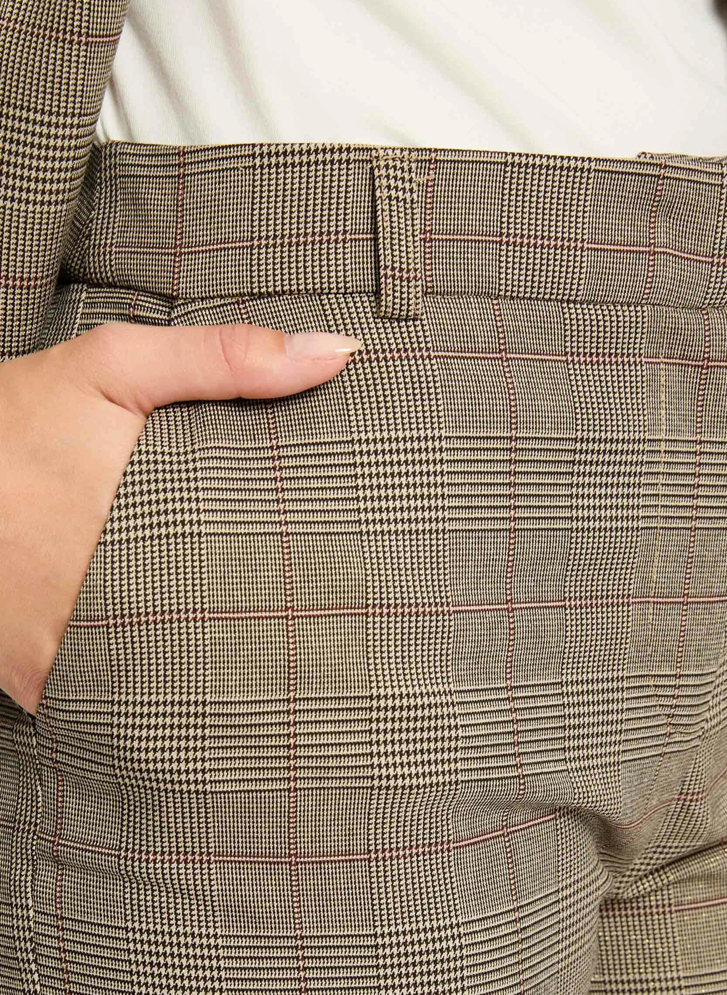 PICTA.F - Pantalon droit à carreaux | Multicolore