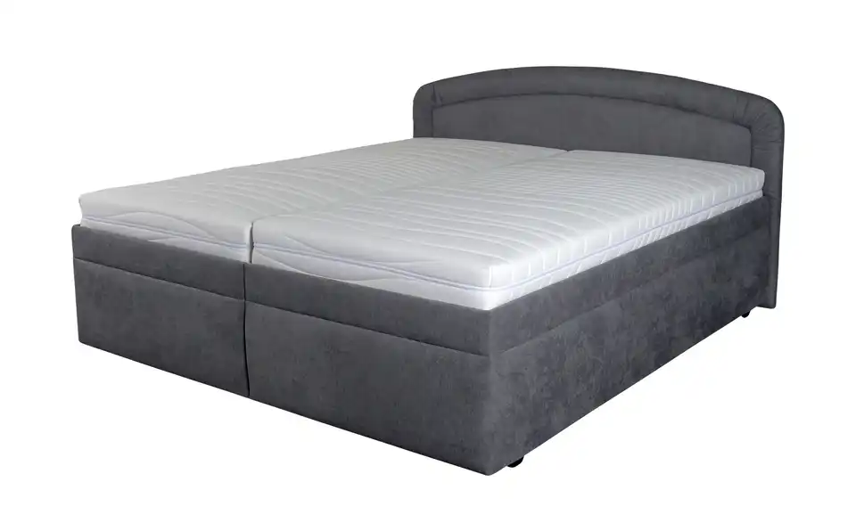 Polsterbett Bolton 180 cm Grau
