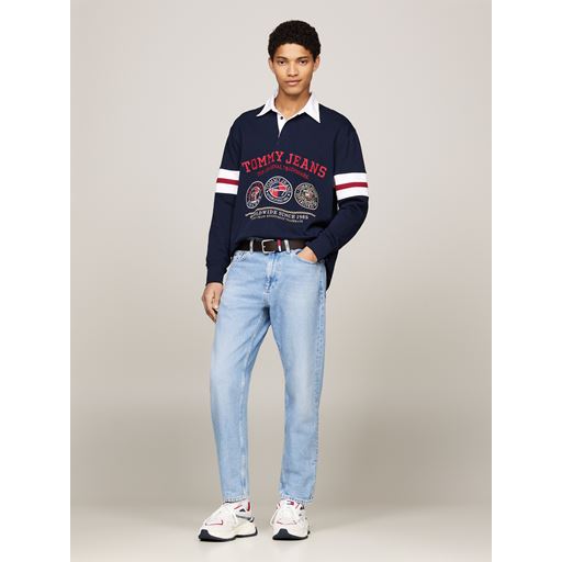 Tommy Jeans Isaac Relaxed Tapered Jeans, Denim Light, W36/L32