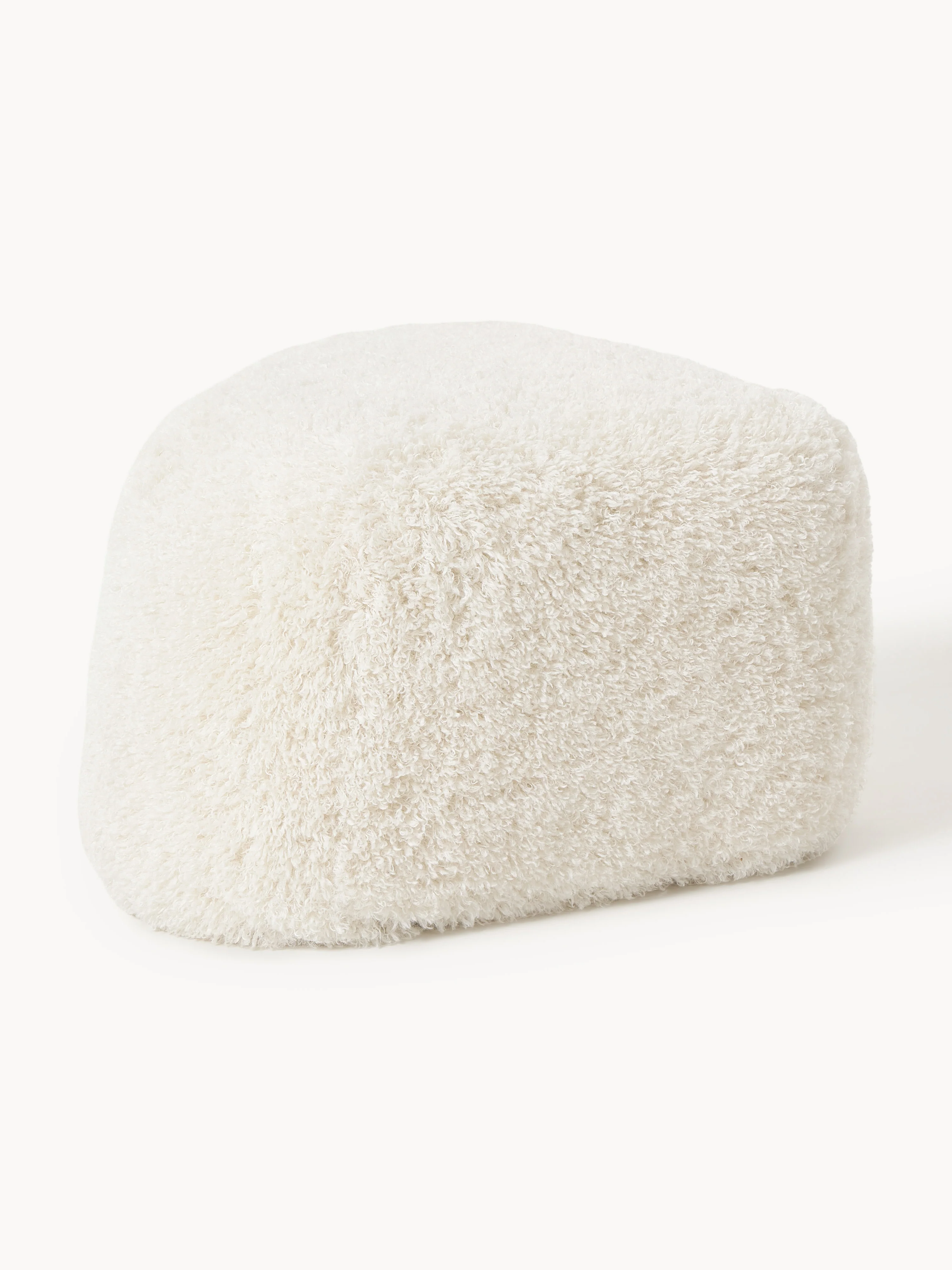 Ovale teddy ottoman Wolke