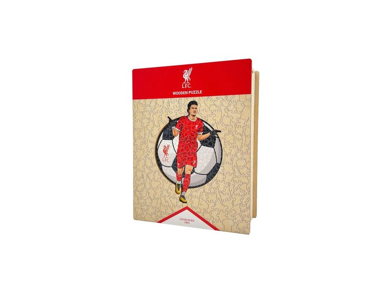 Iconic Puzzle Liverpool FC – Luis Diaz Offizielles Holzpuzzle, Grösse M