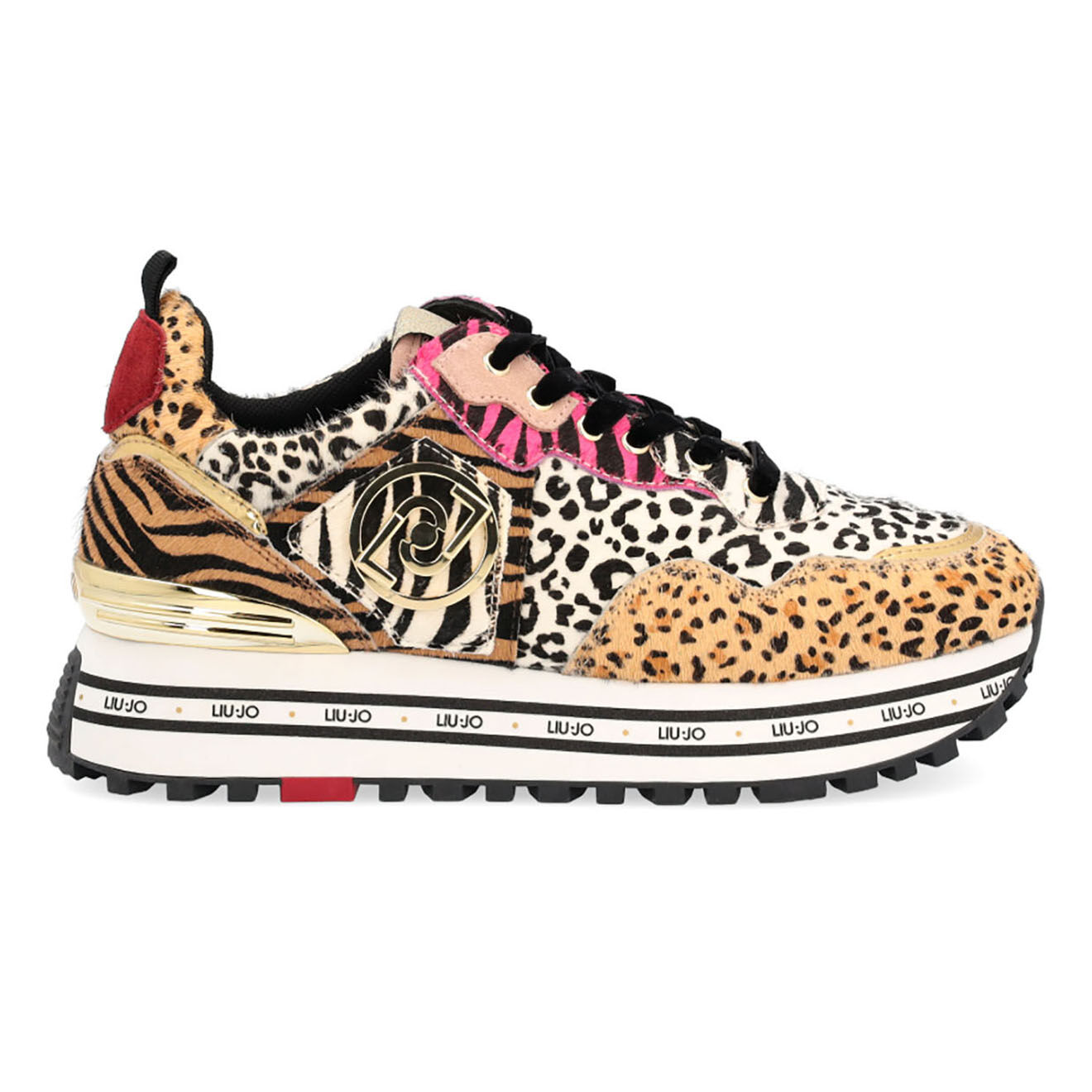 Liu-Jo Sneakers en Cuir Maxi animal