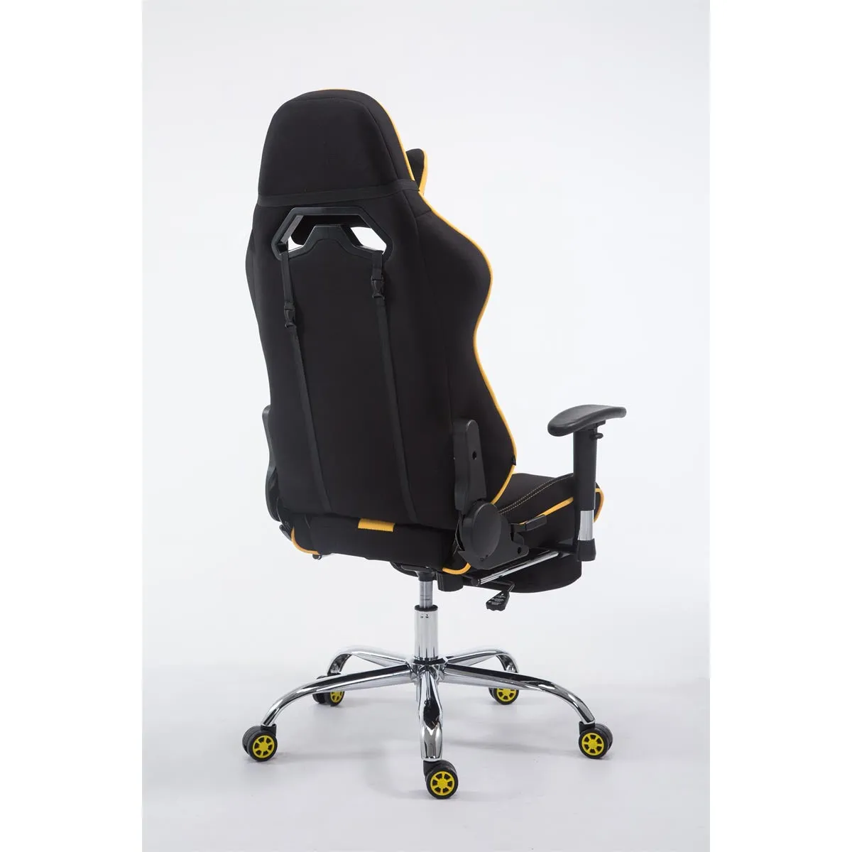 Decoshop26 Fauteuil Gamer Noir/Jaune
