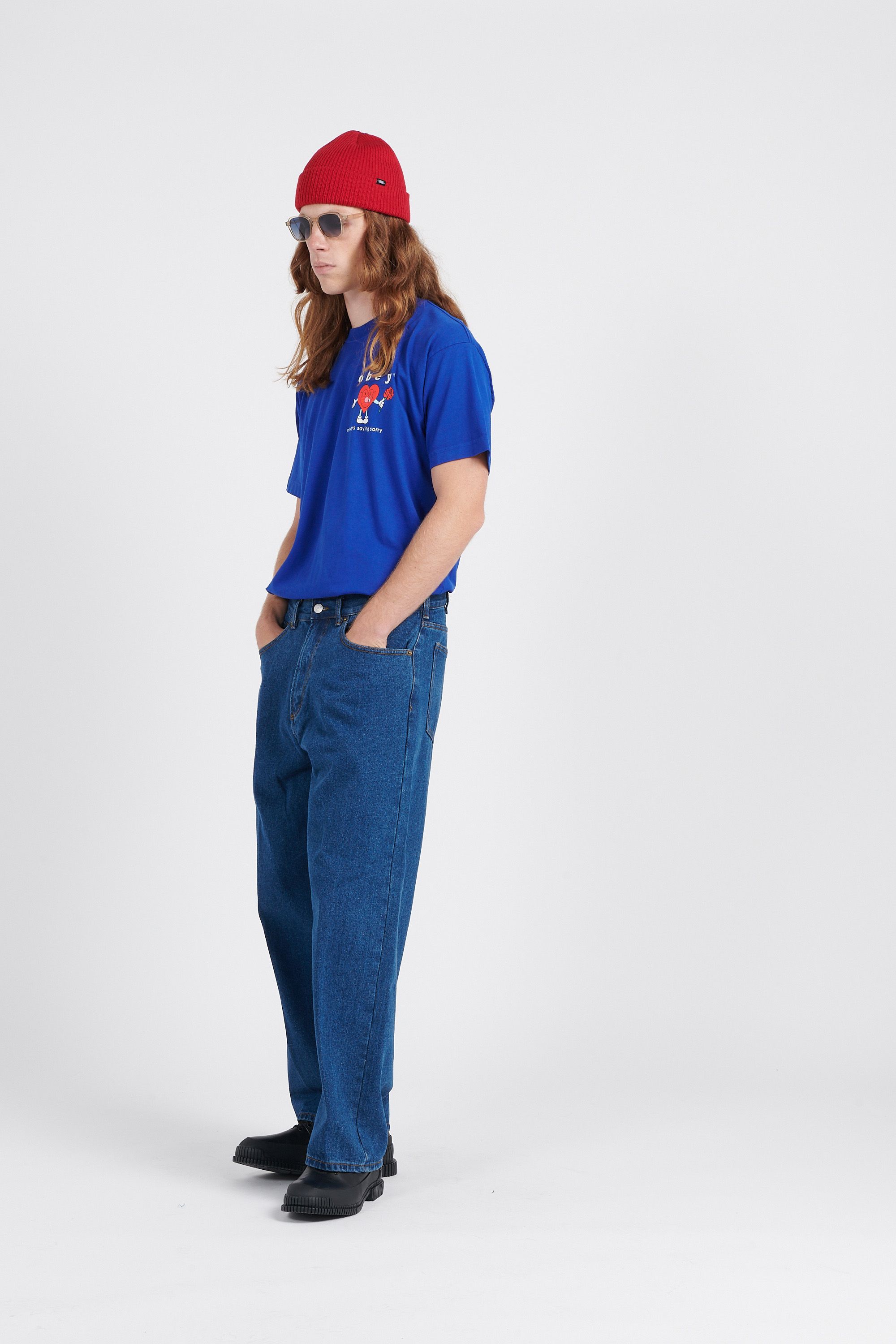 OBEY Jean BIGWIG BAGGY DE Bleu