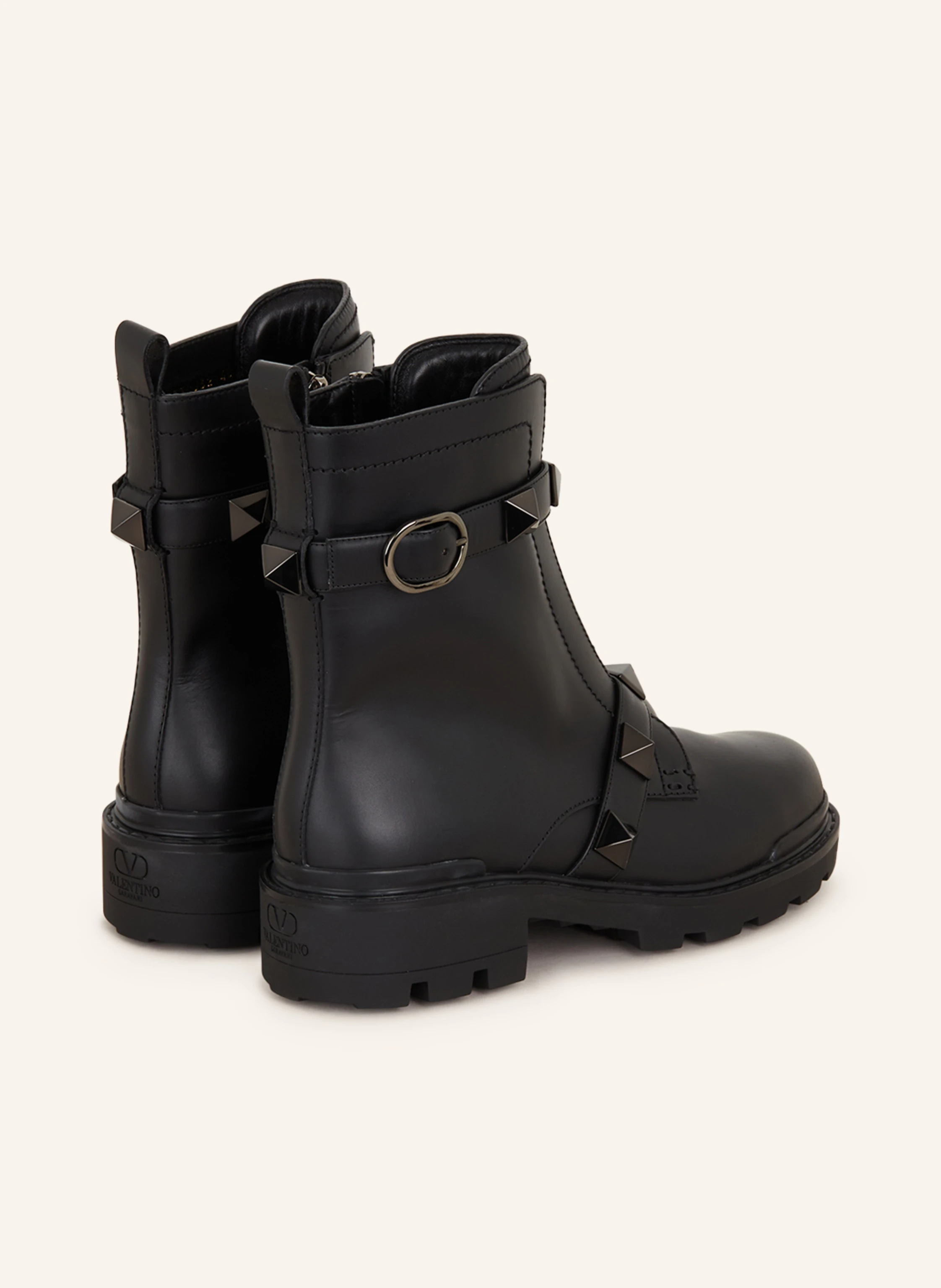 VALENTINO GARAVANI Biker Boots ROMAN STUD