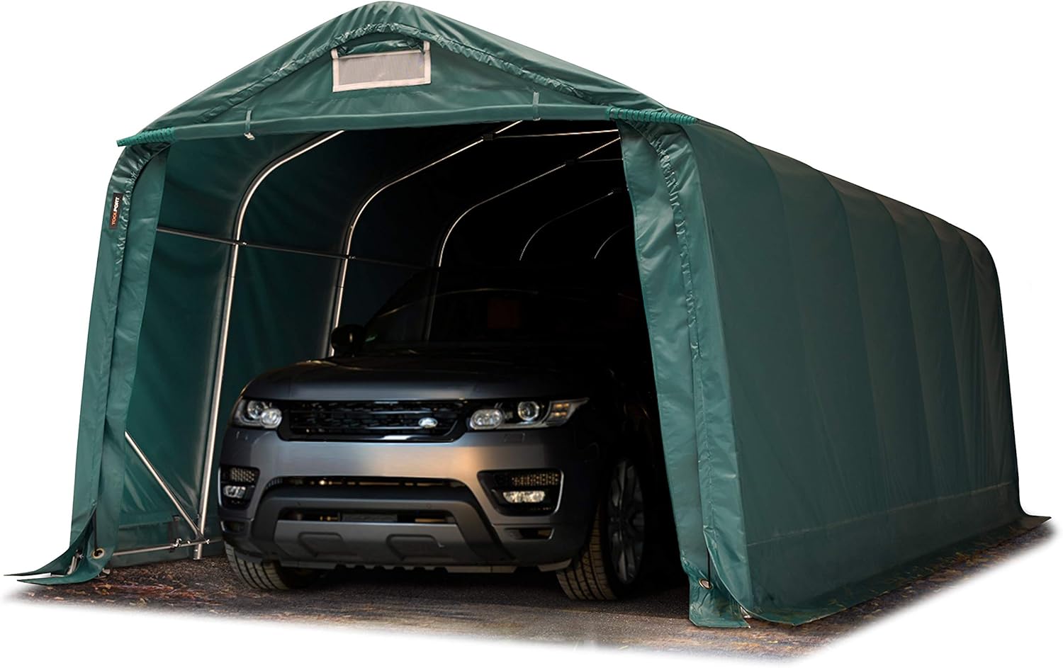 Garagenzelt Carport 3,3 x 7,2 m in dunkelgrün PRIMEtex-Plane Unterstand Lagerzelt grün