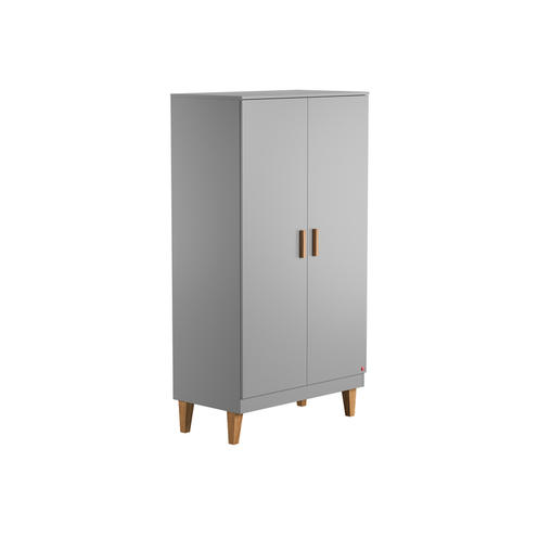 Armoire 2 portes LOUNGE Gris - VOX