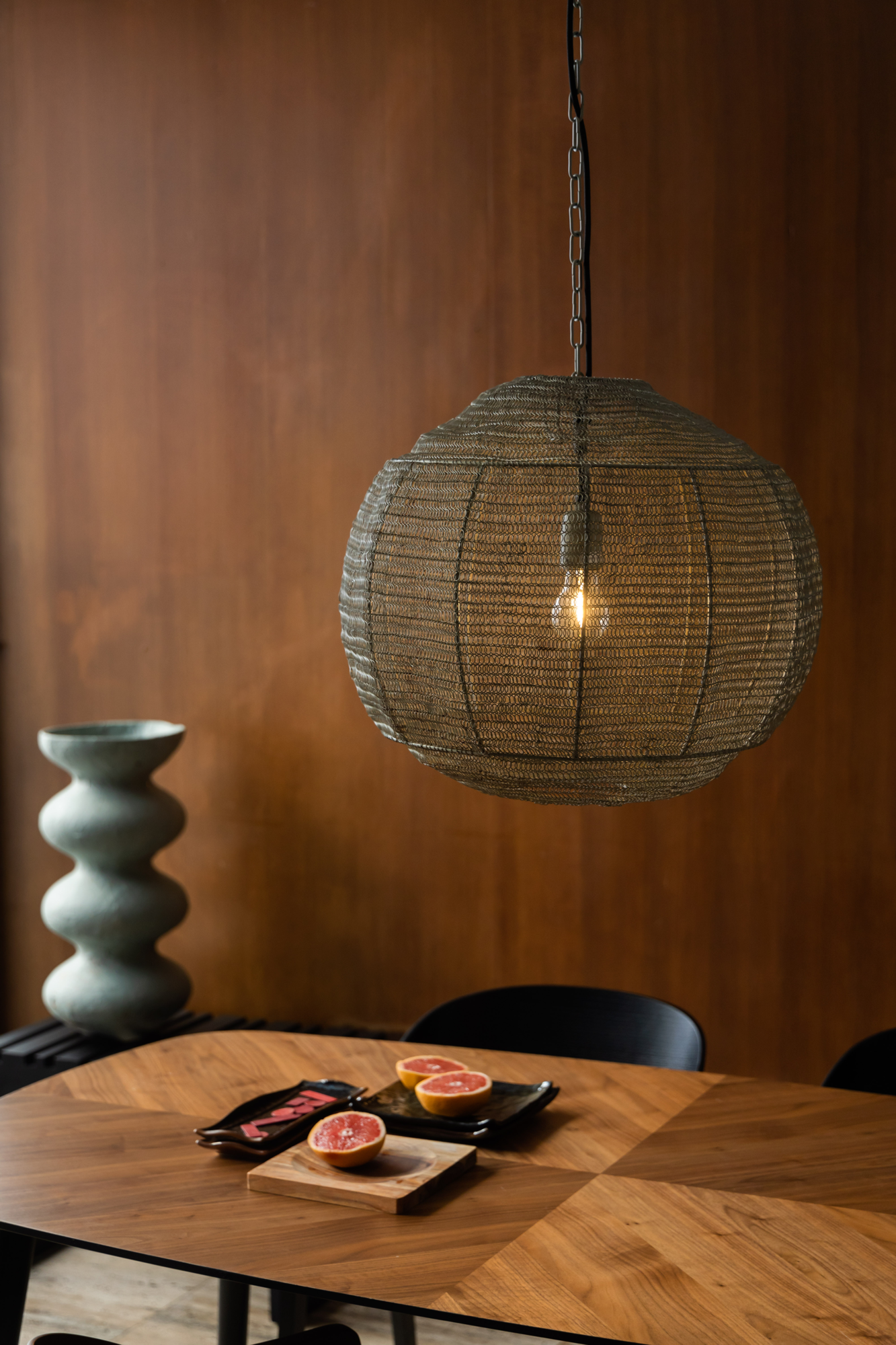 Dutchbone hanglamp Meezan Zwart XL