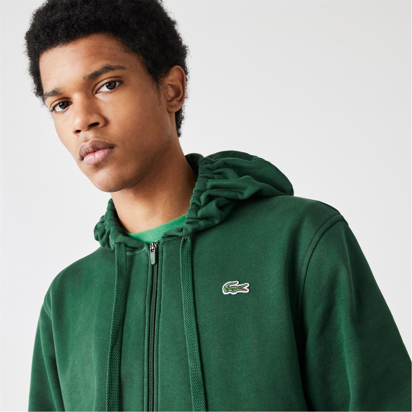 Lacoste Embroidered Croc Zip Hoodie