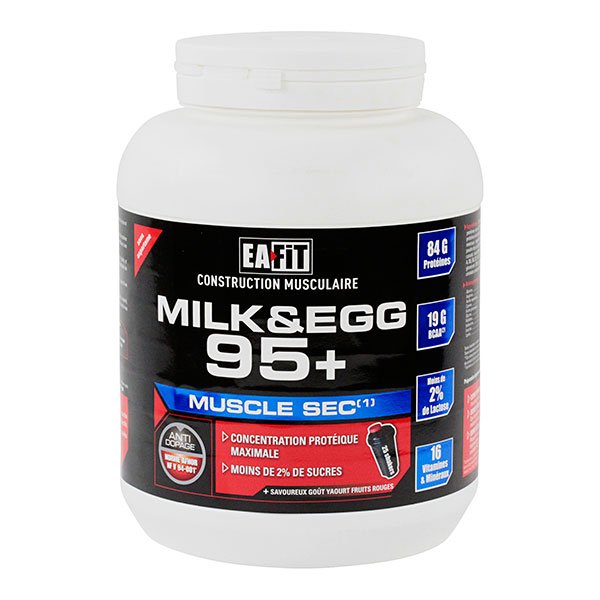 Milk & Egg 95+ hyperprotidique yaourt fruits rouges 750g
